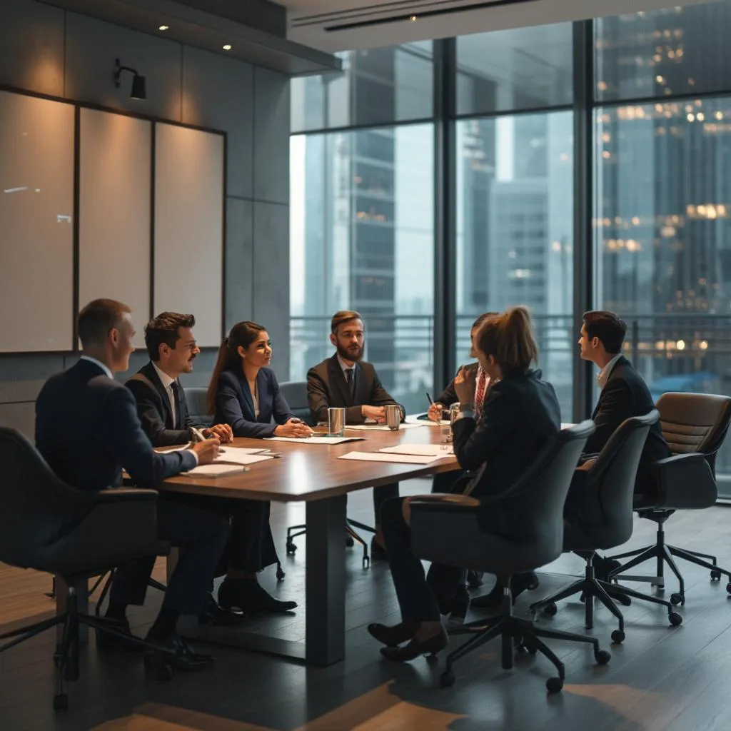 Equipo de abogados de PhlegmonousMao en una reunión